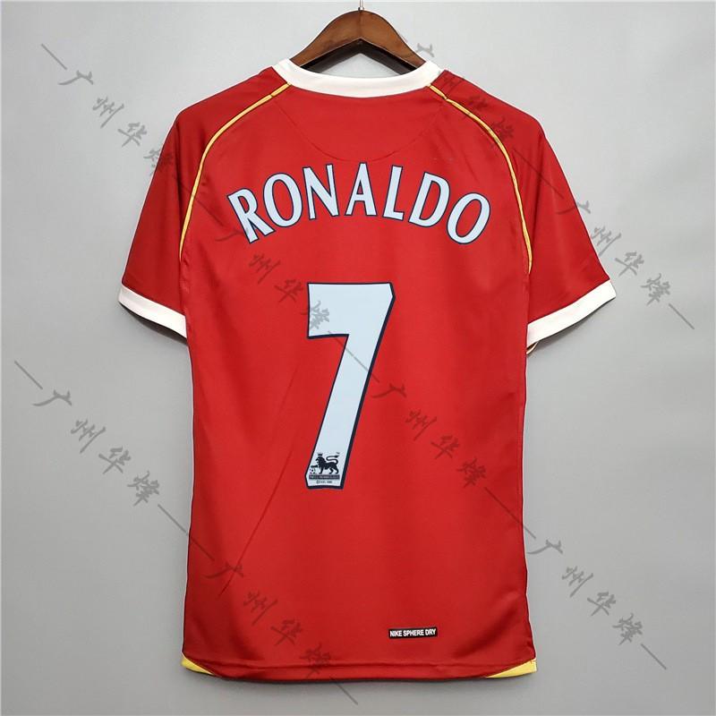 Retro Jersey 9899 Man L Home Beckham Cantona Rooney Giggs 0809C Ronaldo Football Uniform Innocent L