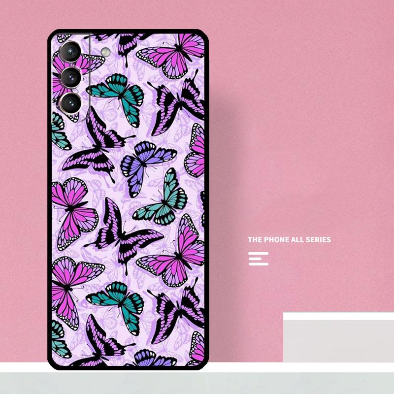 Luxury Butterfly Phone Case For Samsung Galaxy S25 S26 Ultra S20 S21 S22 S23 S24 Plus S10 S25 FE Cover Coque