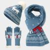 Trendy Red Hat Scarf Gloves Set for Christmas Celebrations Christmas Gifts