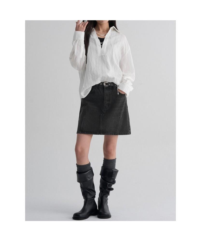 8seconds Denim Mini Skirt Black