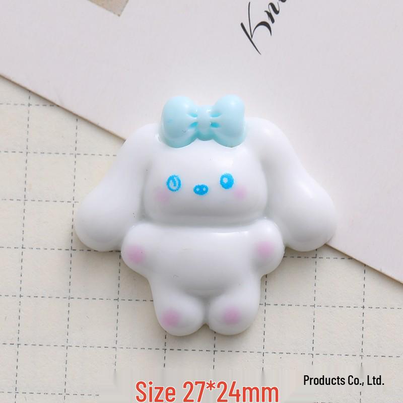 Sanrio Cartoon Resin Accessories: Cute Phone Stickers, Hair Clips, Bottle Magnets, Shoe Buckles