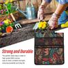 Apoio de Joelhos de Jardim Bolsa de Ferramentas Bancos de Jardim Bancos Bolsa Lateral para Armazenamento Pendurada Bolsa com Bolsos de Alça Folhas Vermelhas