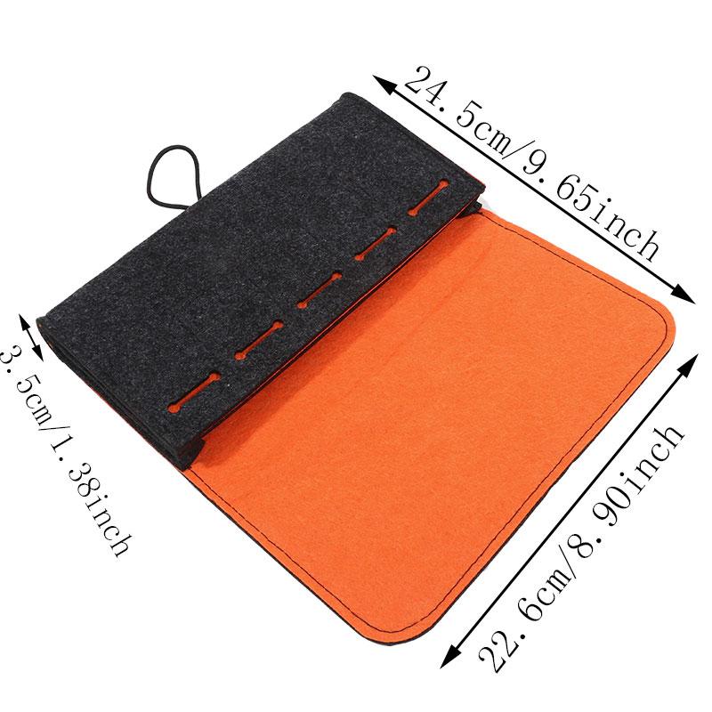 1pc Switch Felt Storage Bag Game Console Protective Cover Multifunction Card Charging Cable Case