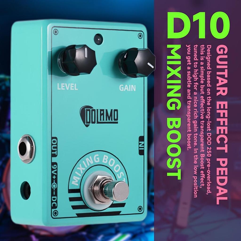 Efekt gitarowy Dolamo True Bypass FUZZ Distortion Overdrive D1 - D14 do gitary basowej