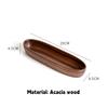 Walnut Wood Boat Shaped Bowl Premium Dry Fruit Plate Sushi Plate Nut Box Tea Refreshment Tray Fruit Plate Wooden Salad Bowl