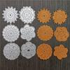 6pcs/set Metal Cutting Dies  Stitch Flower Lace Round Scrapbooking Paper Craft Knife Mould Blade