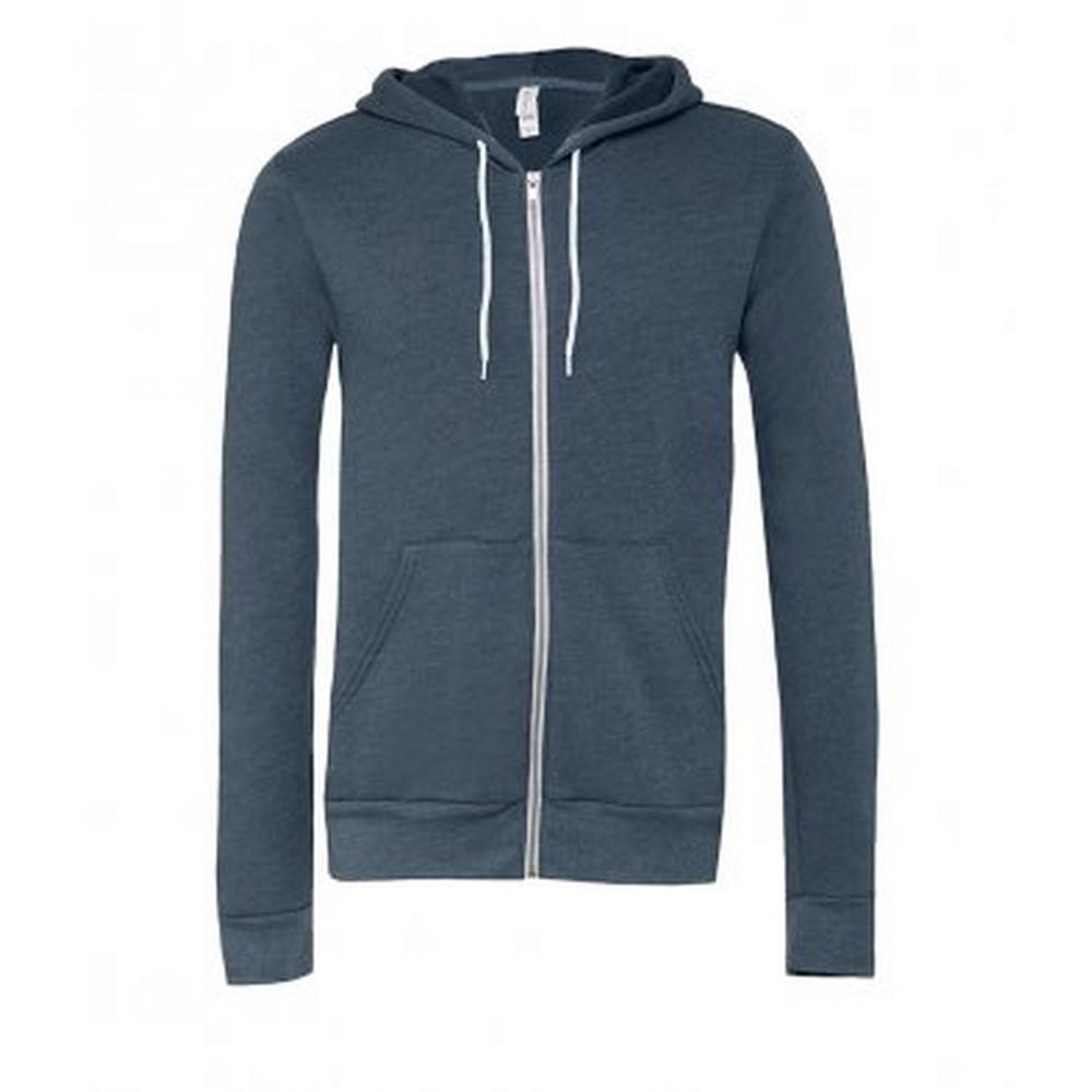 Bella + Canvas Adults Unisex Full Zip Hoodie
