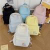 Schoolbag New American Backpack Embroidered Letters High Value Junior High School Student High School Student Schoolbag Women's Simple Travel Backpack