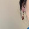Silver needle retro temperament long water drop earrings female, unique niche new Chinese classical cheongsam earrings earrings