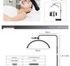 24" Half-Moon U-Shaped Beauty Floor Lamp - LED Fill Light for Nail Art, Eyelash Extensions, Eye Protection