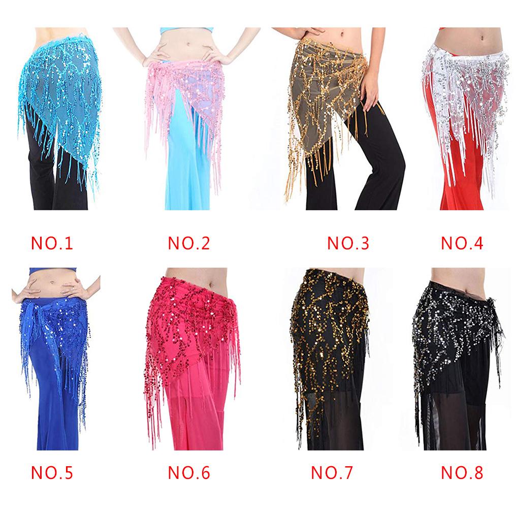Female Belly Dance Hip Scarf Decorations Accessory Belts Bellydance Costume Nylon Mesh Yarn Beauty Waistband Performance