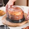 10Pcs Transparent Cake Box Set 4 6 8 10 Inch Reusable Round Birthday Wedding Bakery Container for Pastries and Sweets