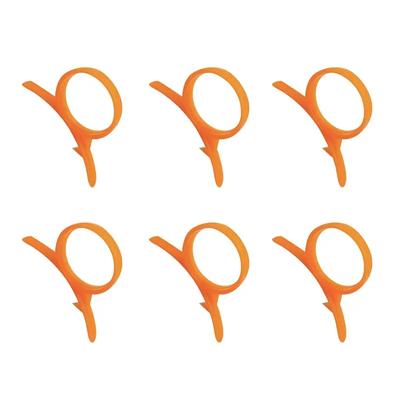 Set Sbuccia Arance da 6 Pezzi - Taglierino Creativo, Sbucciaverdure in Plastica e Strumento con Manico ad Anello - Perfetto Gadget da Cucina per Sbucciare Frutta e Verdura!