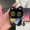 Black Cat Keychain Accessories Plush Stuffed Kitten Pendant Kawaii Cat Couple Keyrings Bag Charm Birthday New Year Party Favors