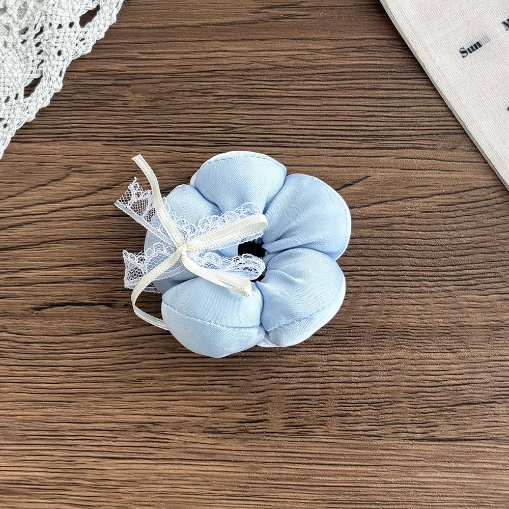 Korean Satin Lace Bow Hair Tie for Girls