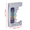 Digital Battery Tester ABS LCD Screen Button Cell Battery Checker for 1.5V 9V Metering