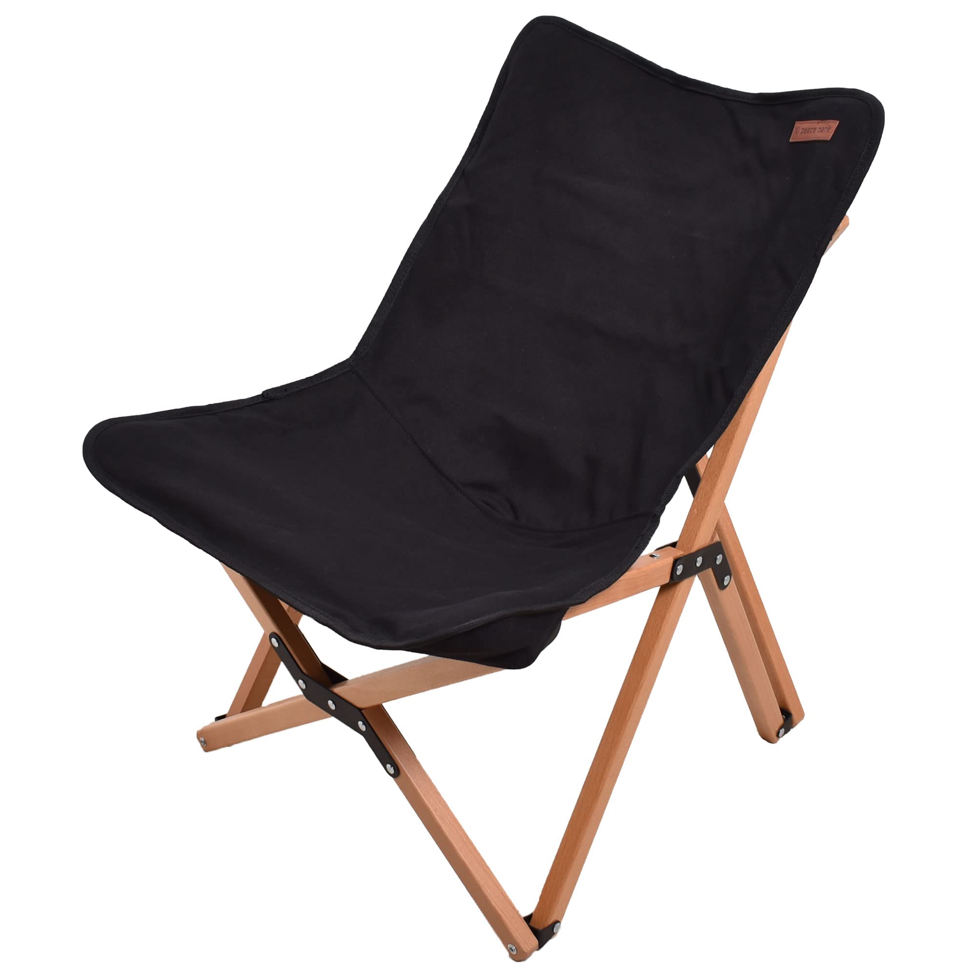 

Peace Park Camping Chair Outdoor Chair Деревянный стул Маленький складной компактный стул с сумкой для хранения чёрный