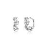 Poery Knot Hoops_Silver