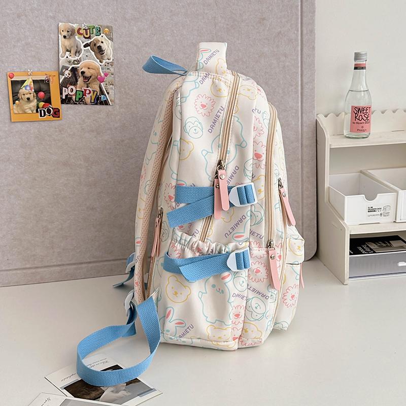 Graffiti Print Backpack Women's Backpack Large Capacity Student Schoolbag