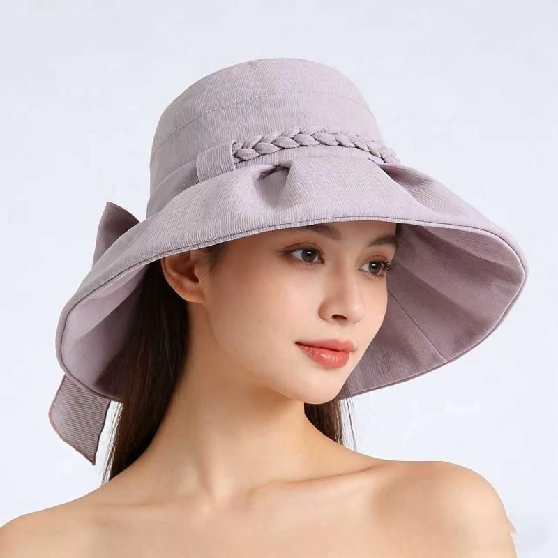 Elegant Floppy Beach Hat For Women With Sun Protection And Foldable Design
