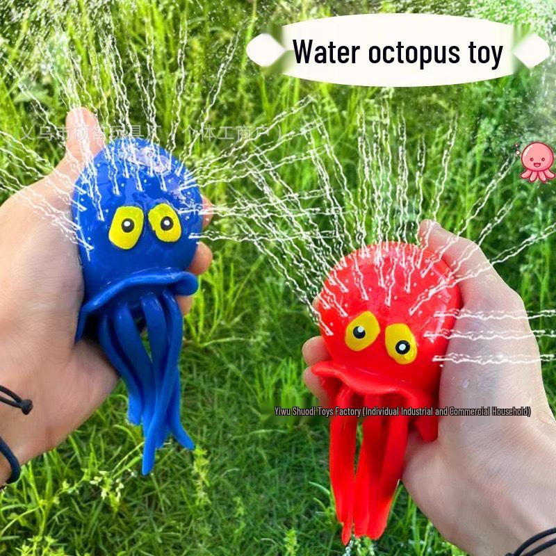 

Creative Water Suction Octopus Bath & Pool Toy - Decompression Squeeze Fun