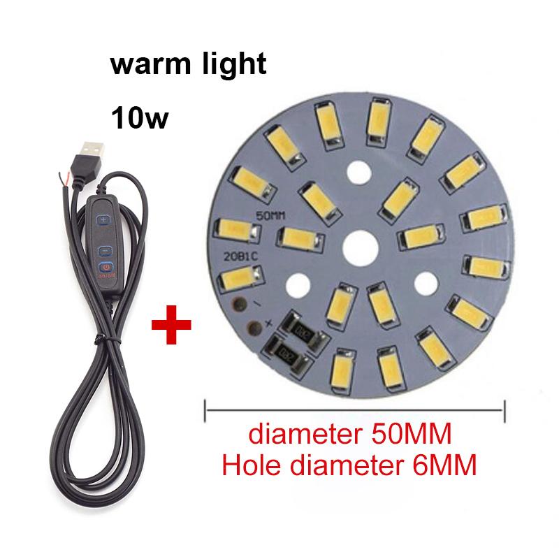 

Светодиодные бусины с регулируемой яркостью, 10 Вт, источник света SMD 5730, одноцветный, белый, теплый белый, своими руками 10W 5cm Warm