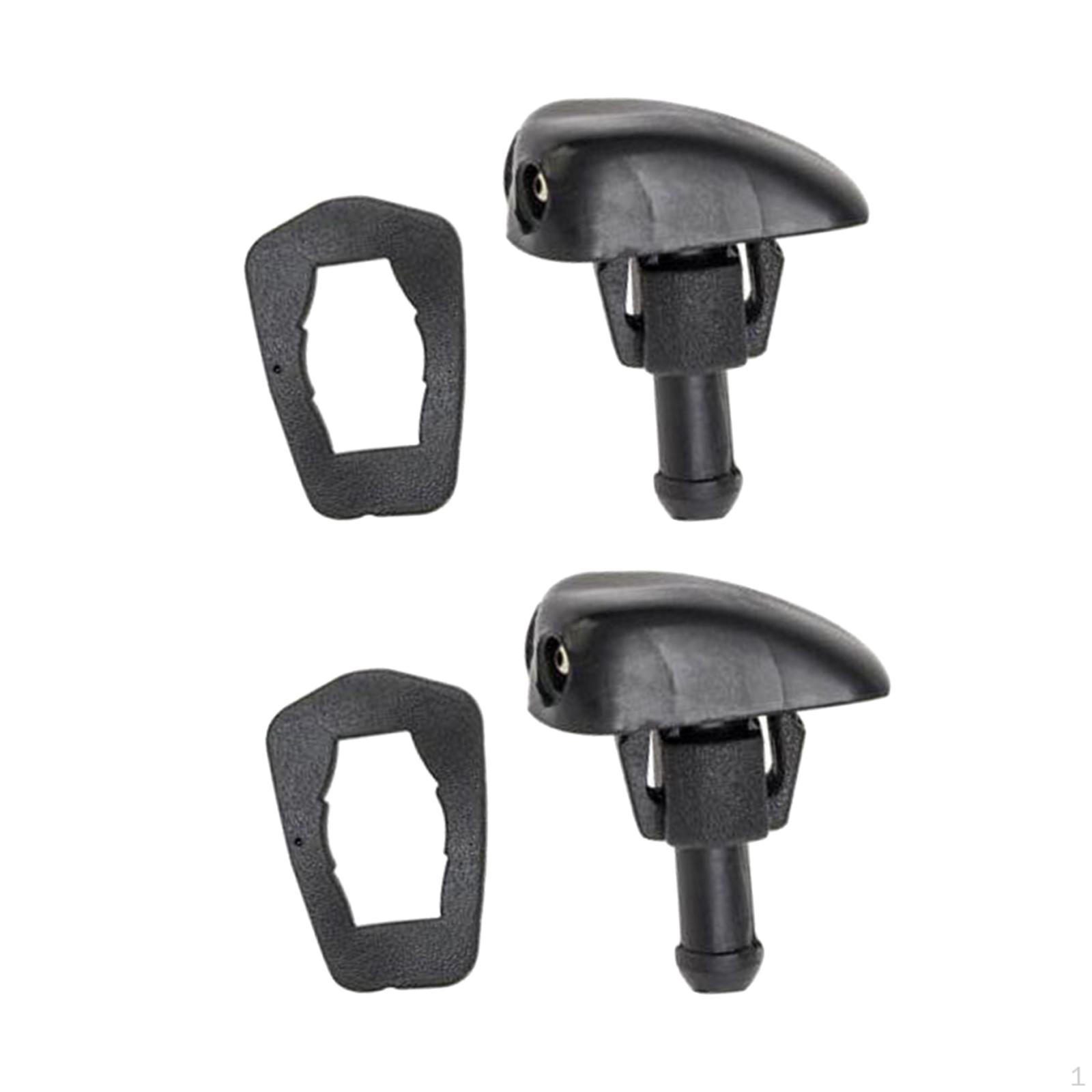 2Pcs Car Window Spray Nozzles, Windshield Wiper Washer Replacement Parts Universal