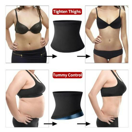 Women's Sauna Sweat Waist Trainer Body Shaper Belt for Fitness and Tummy Control