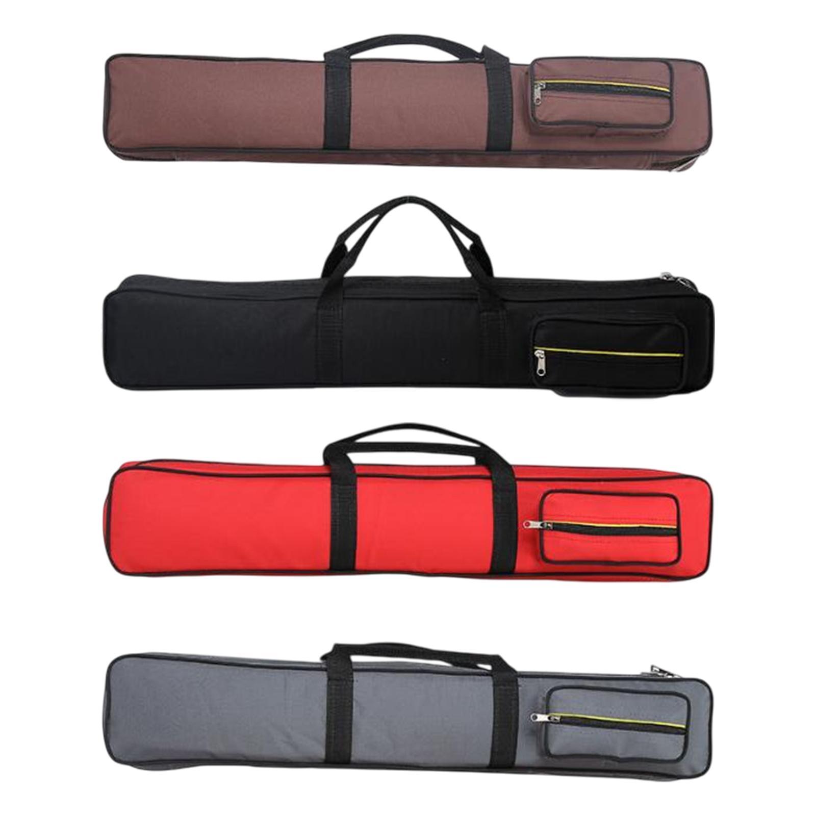 Bamboo Flute Carrying Case Organizer Accessories with Shoulder Strap Handbag nero