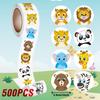 100-500pcs Reward Encouraging Graphic Stationery Animal Sticker Kindergarten School Students Child Teacher Cartoon Cute Sticker