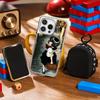 Urabe Mikoto Cute Japan Girl Pattern Phone Case for iPhone 16 15 14 13 12 11 Pro Max Sheepskin Silver-edged Protective Case