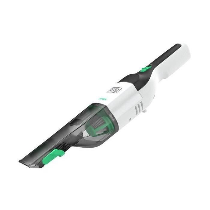 Aspirateur a main BLACK+DECKER REVHV8C-QW REVIVA - 7,2V - 2,0 Ah - Poussiere - Sans base - Blanc/vert