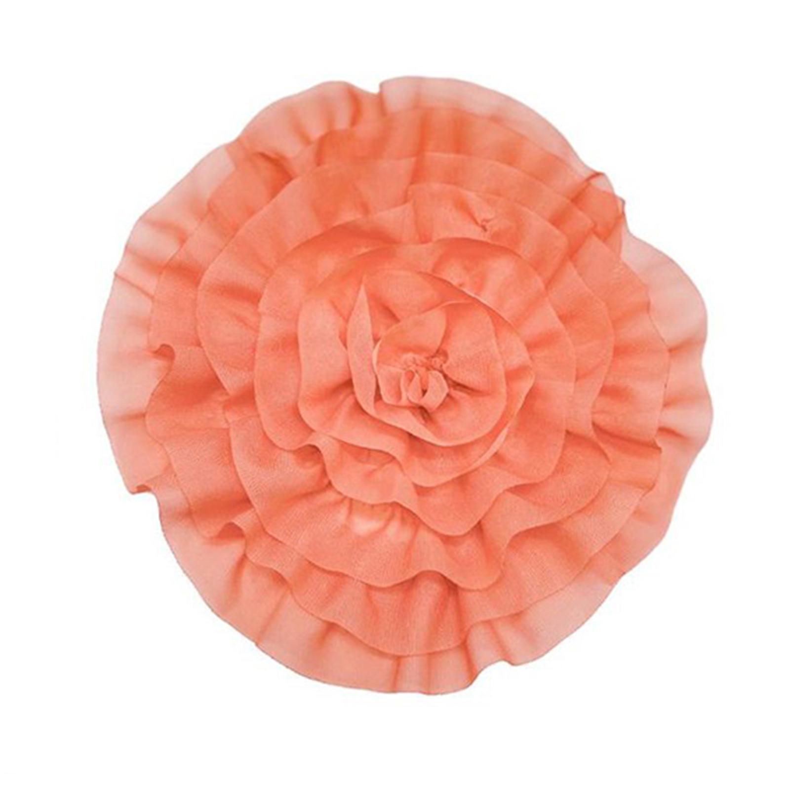 

Привлекательная аппликация из больших цветов для одежды, нашивки для шитья шляп, шарфов, свадебных платьев, декоративных аксессуаров оранжевый