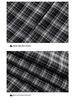 Xin Ge Plaid High Waist Fishtail A-line Skirt – Korean Style Long, Irregular Cut