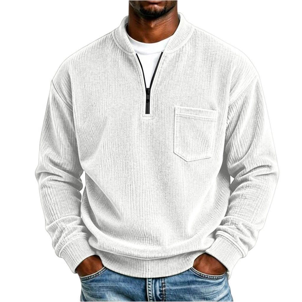 Men's Street Pullover Loose Fit Top with Pockets