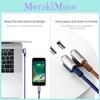 For Iphone 6s 7 Charging Cable Bent Lightning Connector Fast Extended Reach
