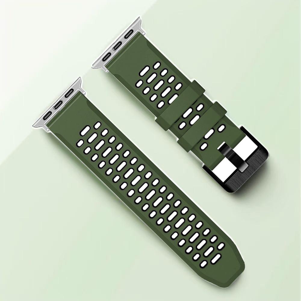 Silicone Watch Band Strap Compatible with Apple Watch Series 10 SE Ultra 2 Bracelet 49mm 46MM 45MM 44MM 42mm Wristband Accessory