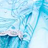 Frozen Elsa Costume Set 7-8 Years 130cm Blue + Party Accessories (Wig/Crown/Scepter/Gloves) Halloween Carnival Christmas Gift