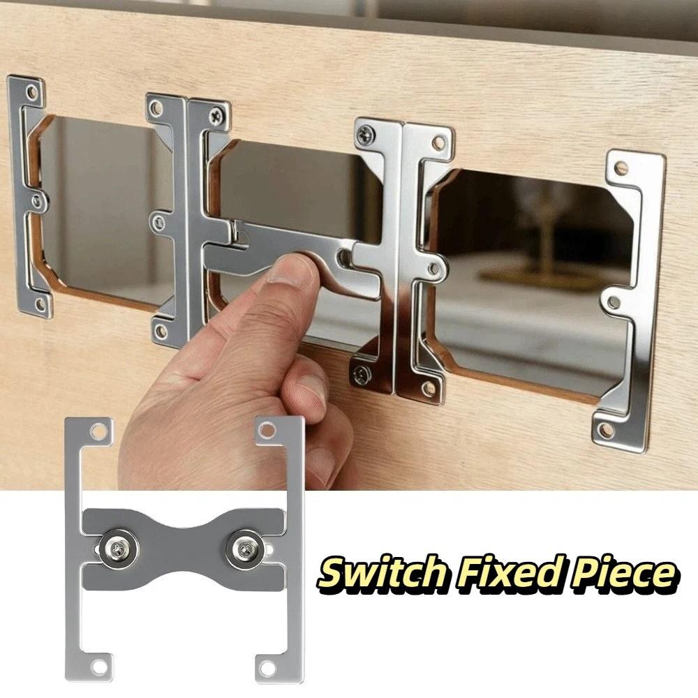 Stainless Steel Switch Fixing Plate Switch Surround Plate  Electrical Installation