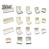 Desktop Jewelry Organizer Metal Gift Anti-Scratch Lining Velvet Box Case Pearl with Golden Box