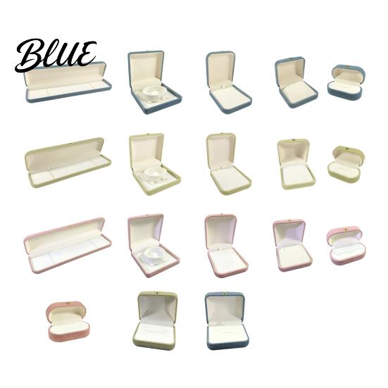 Desktop Jewelry Organizer Metal Gift Anti-Scratch Lining Velvet Box Case Pearl with Golden Box