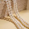 Baroque Retro Imitation Pearl Beaded Multi-layer Sweater Chain Elegant Necklace