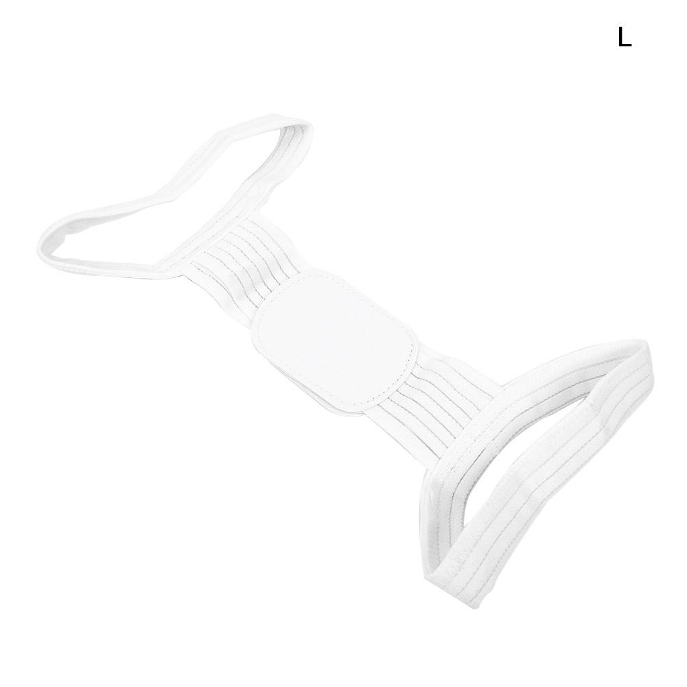 

Posture Corrector Breathable Shoulder Back Straightener Adjustable Upper Back BraceL White белый