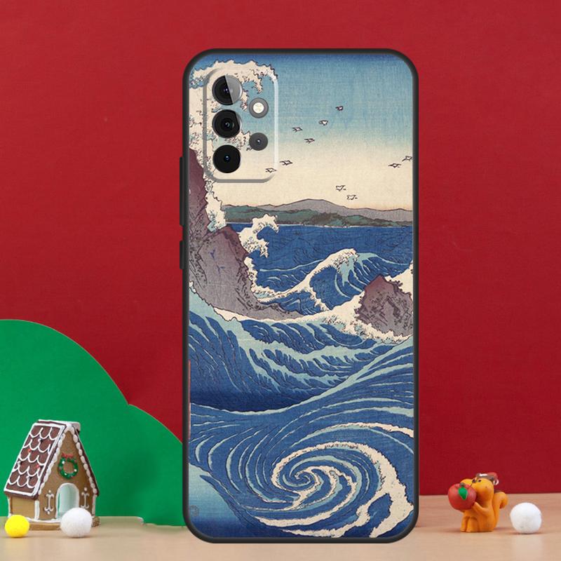 Japanese Ukiyo-e Art Case For Samsung Galaxy A17 A06 A16 A56 A36 A54 A34 A14 A52 A32 A13 A23 A33 A53 A15 A35 A55