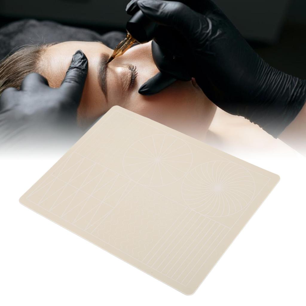 10PCS Microblading Practice Skin Semi Permanent Rubber Pmu Inkless Tattoo Practice Skin