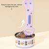 Cute Cat Feeding Spoon Lid 1pc Reusable Universal Size Multifunctional Cat Can Lid Spoon Set Pet Feeding Accessories