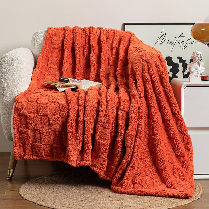 Solid Color Throw Blanket for Bed, Comfortable Soft Quilt Blanket Huafu Blanket Large Bed Blankets,All Season Rustic Throw for Sofa Couch Chair