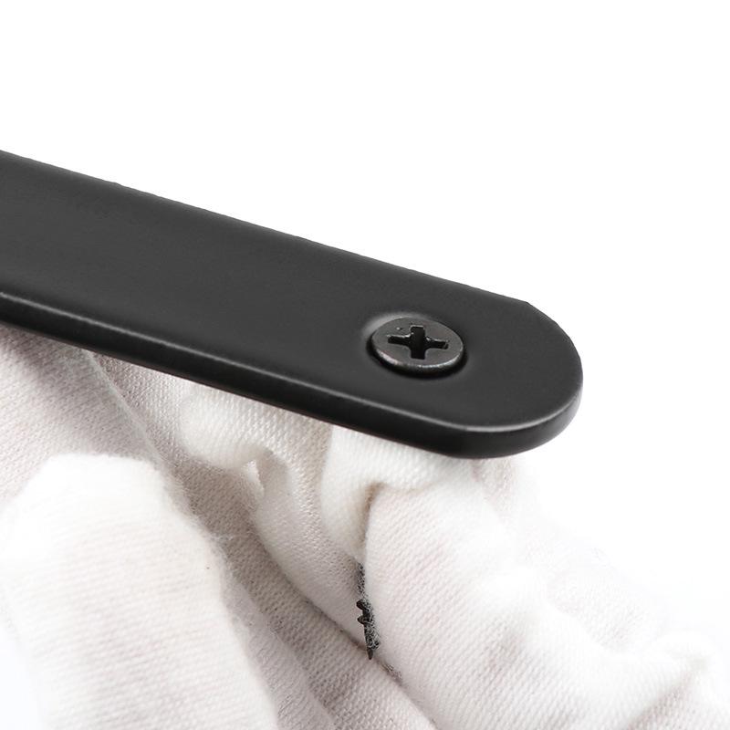 125x75 Wrought Iron L-Shaped Corner Bracket, 90° Right Angle Furniture Hardware Connector