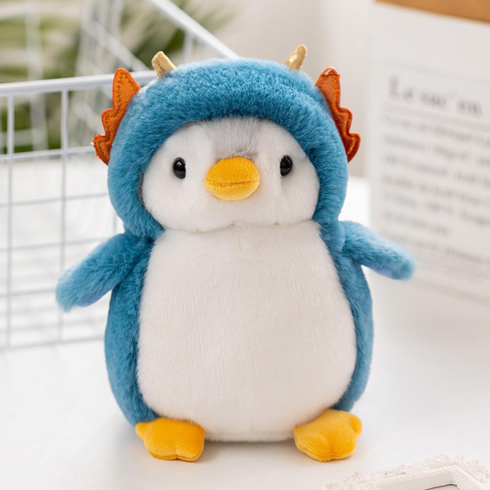 

Cartoon Dolls Children s Gift Soft And Cute Cross Dressing Penguin Plush Toy, Birthday Gifts,1pc,7.8inch One Size синій