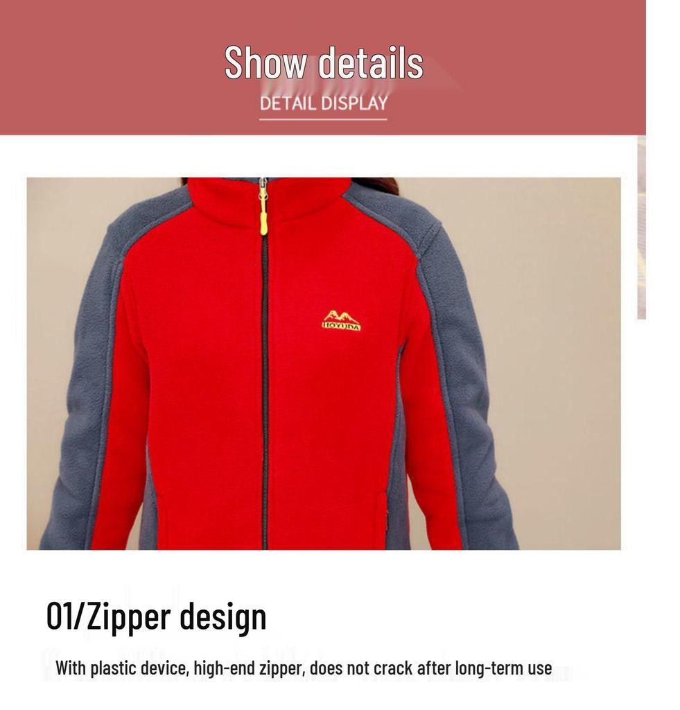 Doppelseitiger Fleece-Mantel für Damen - Sweatshirt mit Fleece-Futter für Mütter und Senioren (Frühling, Herbst, Winter).